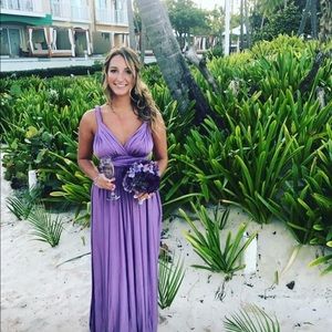 versa long convertible jersey dress